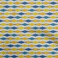 thumbnail image 1 of oneOone Cotton Cambric Yellow Fabric Asian Block Dress Material Fabric Print Fabric By The Yard 42 Inch Wide, 1 of 4