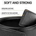 thumbnail image 3 of 2 Pack Mens Belts Leather Belt with Alloy Single Prong Buckle 1 1/2" width Casual Work Dress Belt for Men, X25008 X25015, 3 of 7