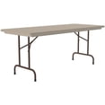 thumbnail image 3 of Correll Commercial Duty Plastic Top Folding Table. One-Piece Blow-Molded Plastic Top is Waterproof, Scratch, Stain, & Impact Resistant, 3 of 3