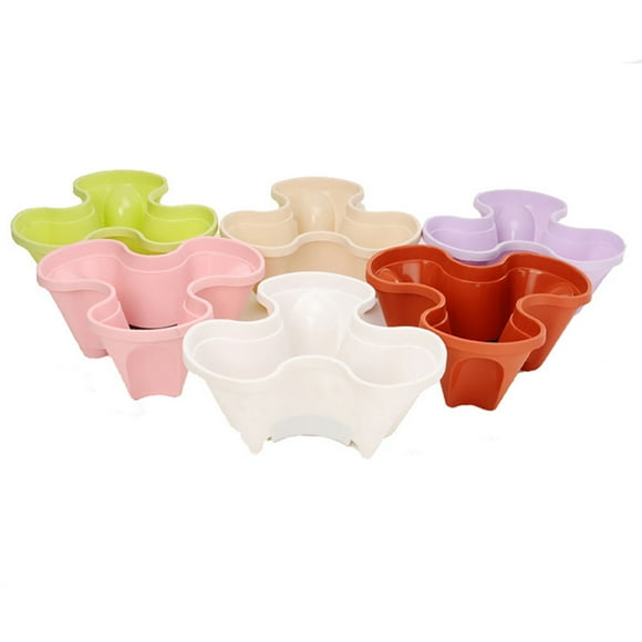 Superimposed 3d Flower Pot Strawberry Basin Plastic Planter Superimposed 3D Flower Pot Multi Layer Strawberry Basin Plastic Planter