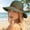 A1/Blackish Green, variant on FUNUONY Straw Sun Hats for Women Wide Brim UPF 50+ UV Protection Foldable Packable Panama Fedora Bucket Cap,Breathable Roll Up Woven Summer Hat with Leather Band & Chin Strap Yellow One Size
