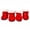Red, variant on 2 Pairs Santa Red Detachable Closure Christmas Puppy Cute Dog Winter Shoes Boots