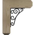 thumbnail image 3 of 4"W x 15 1/2"D x 18"H Tristan Craftsman Ironcrest Rough Sawn Bracket, Douglas Fir (2"W x 7 1/2"D x 10"H Iron Bracket), 3 of 5