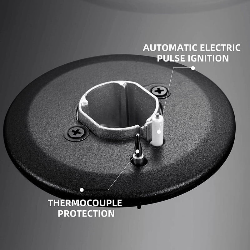 GD 12 in. 2 Burners Recessed Gas Cooktop with Tempered Glass Top, for Dual Fuel LPG/NG, Stainless Steel