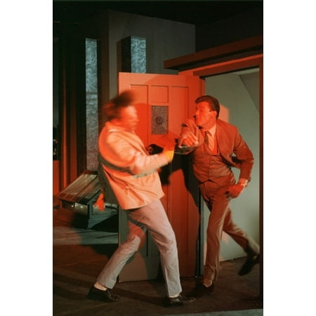 Roger Moore in The Saint fight scene in color classic tv 24x36 (Best Tv Fight Scenes)