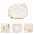 thumbnail image 5 of FUEENIRVA Golden Round Tea Cup Tray Acrylic Serving Tray Decorative Platter for Home Restaurant Bar, 5 of 5