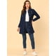 thumbnail image 3 of INSPIRE CHIC Chaqueta De Mezclilla Casual Rasgada De Manga Larga Desgastada Para Mujer Azul oscuro M, 3 of 5