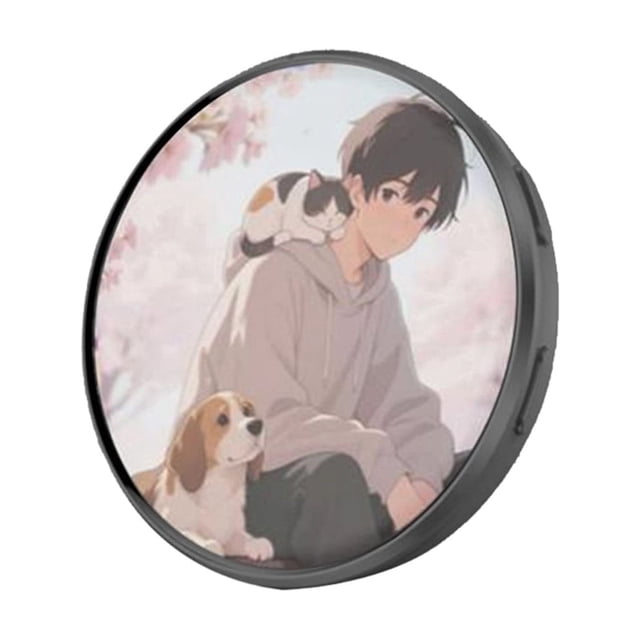 yingyy Badge Numérique Portable avec Visuels Clairs et Lecture Fluide comme Cadeau pour les Fans de Football pour Fandom Anime Noir
