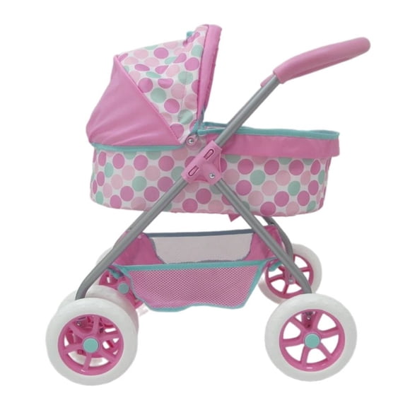 Carriola para Muñeca Baby Boutique con Canasta de Almacenamiento Rosa