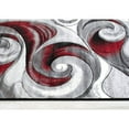 thumbnail image 2 of Handcraft Rugs HR Swirls Abstract Design Modern Contemporary Hand Carved Area Rug 3-D Red - 7' 5" x 10', 2 of 5