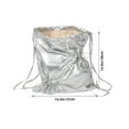 thumbnail image 2 of AURARMLET Plated Nylon Drawstring Backpack with Large Capacity for Travel Gym and School Use, 2 of 7