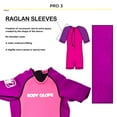 thumbnail image 4 of Body Glove Kids 2mm Back-Zip Short Sleeve Wetsuit Fits - 35-45 LBS - Violet/Pink, 4 of 6