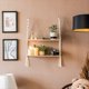 thumbnail image 5 of Estante de Pared de Madera para Decoración, Estantes Montados en la Pared para Dormitorio, Plantas, Flores, Columpio de Madera, Cuerda Colgante, Decoración del Hogar, 5 of 7