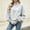 Gray, variant on Azrian Women’s Color Block Sweatshirt,Ladies Contrast Sleeve Pullover Sizes S-3XL