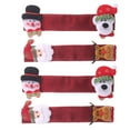 thumbnail image 5 of SASABAXI 4Pcs Linen Cabinet Handle Covers Holiday Decorative Fridge Wraps Anti Static and Stain Resistant, 5 of 8