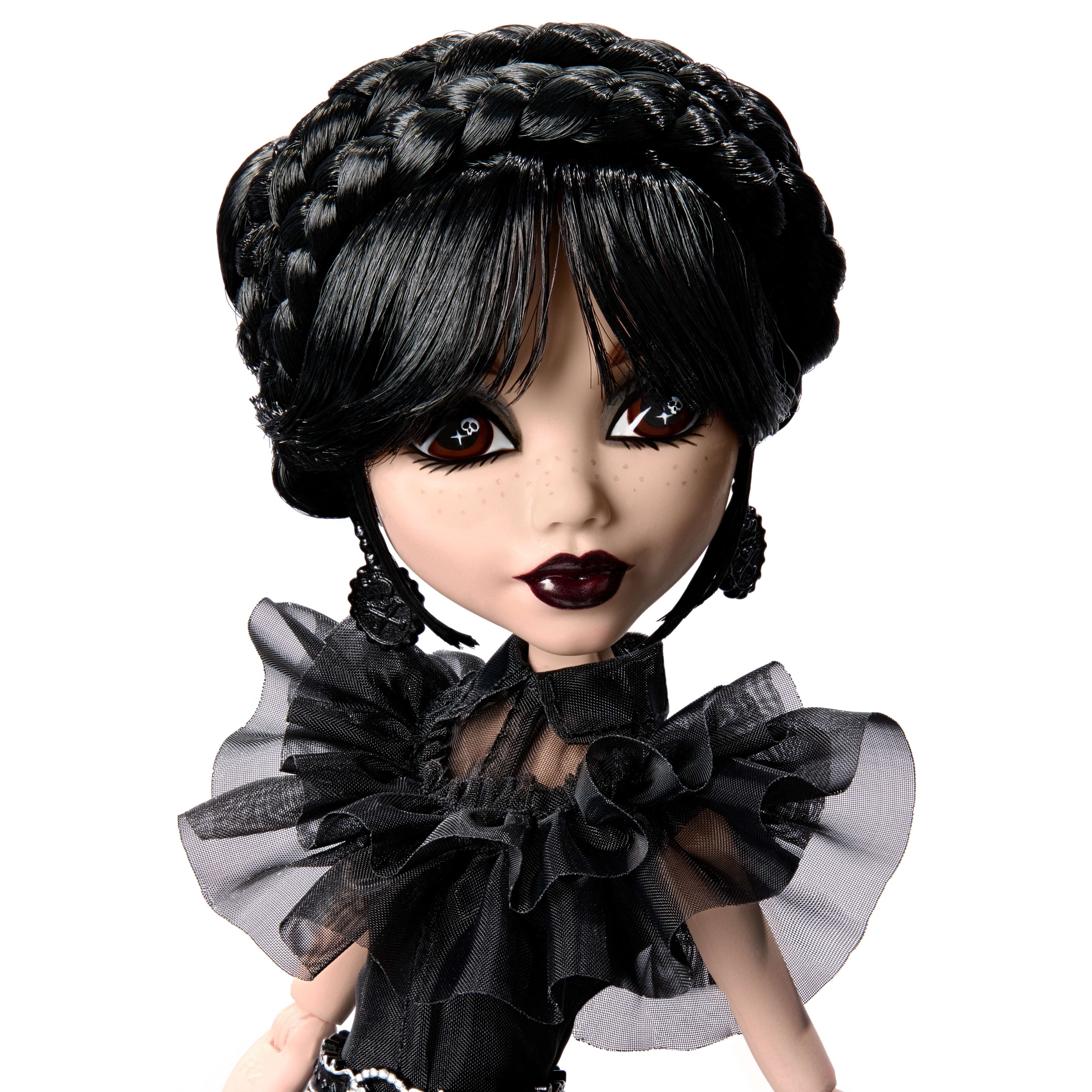 Monster High Wednesday Collectible Doll, Rave'N Wednesday in Black