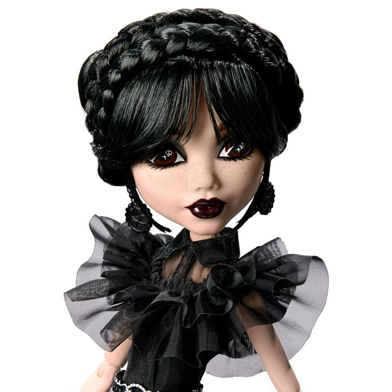 Monster High Wednesday Collectible Doll, Rave'N Wednesday in Black
