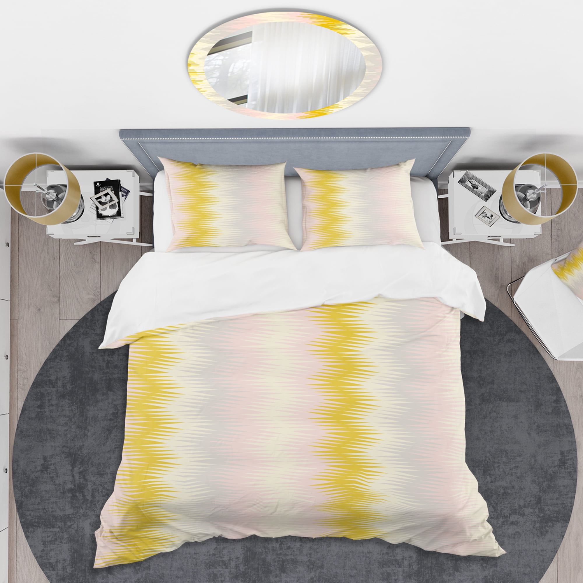 Designart 'Retro Abstract Design IV' Mid-Century Modern Duvet Cover Set