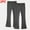 Dark Gray, variant on Cethrio Girls Cotton Pants Size 10-12, 2 Piece Elastic Waist Stretchy Dancing Flare Pants Gray