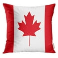 thumbnail image 1 of EREHome Housse de Coussin Drapeau Canadien Feuille d'Érable Rouge et Blanche 16x16 Pouces, 1 of 1