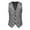 Gray, variant on Stamzod Suit Vest for Men Solid Color Sleeveless Button Up Work Waistcoat Mens Vests Dress Outerwear Black XL