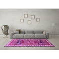 thumbnail image 3 of Ahgly Company Indoor Square Persian Purple Traditional Area Rugs, 4' Square, 3 of 4