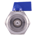 thumbnail image 4 of ARITA Mini Ball Valve, Stainless Steel 304 Reduced Port 1000PSI for Water, Oil & Gas, Male/Female NPT, Blue Handle size: 1" Male&Female, 4 of 5