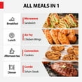 thumbnail image 5 of Toshiba 6-in-1 Inverter Microwave Oven Air Fryer Combo, 0.9 cu.ft, 11.3 Turntable, 27 Auto Menu, Stainless Steel, 5 of 5