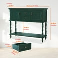 thumbnail image 5 of HLR 42" Farmhouse Modern Console Tables, Entryway Table with Storage Shelf for Living Room, Green, 5 of 10