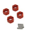 thumbnail image 2 of mmirethe 4x Forte Roue Hexagonale pour FMS 1/18 FCX18 RC Accessoires de Voiture RC Mise à Niveau Partie Rouge, 2 of 6