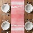 thumbnail image 6 of Pink Ombre Table Runner - 48 Inch Long, Kitchen Dining Table Runner Dresser Scarves, Modern Abstract Art Farmhouse Farmhouse Decor for Coffee Tables Wedding Party Banquet, 6 of 8