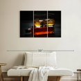 thumbnail image 2 of Elephant Stock Full Whiskey Bottle Wall Art - Horizontal Multi Panel Canvas - Living Room Wall Decor - Food And Drink Multi Panel - Black And Orange Decor - 38" x 24", 2 of 4