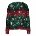 thumbnail image 5 of Women's Christmas Jackets Button Open-Front Blazer Christmas Elements Graphic Clothes Comfort Casual Thermal Clothe Spring Outfits 2025 Fall Winter Christmas Sweat Shirts Clothes, 5 of 5