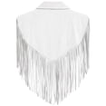 thumbnail image 5 of cocolona Vest for Women Notch Lapel Fringe Sleeveless Cropped Jacket Vacation Party Trendy Outerwear, 5 of 6