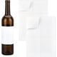 thumbnail image 1 of 20 hojas/100 etiquetas adhesivas para vino en blanco, 2 tamaños, blanco mate, para botellas de vino, imprimibles con inyección de tinta., 1 of 6