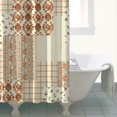 thumbnail image 4 of Pioneer Flower Floral Print Pattern Shower Curtain 84"x72" ,Bathroom Decorative Shower Curtains Set with 12 Hooks,Modern Waterproof Washable Shower Curtain, 4 of 6