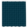 thumbnail image 2 of Ambesonne Aquatic Shower Curtain, Outline Betta Fish Bubbles, 69"Wx84"L, Dark Teal and Sky Blue, 2 of 4
