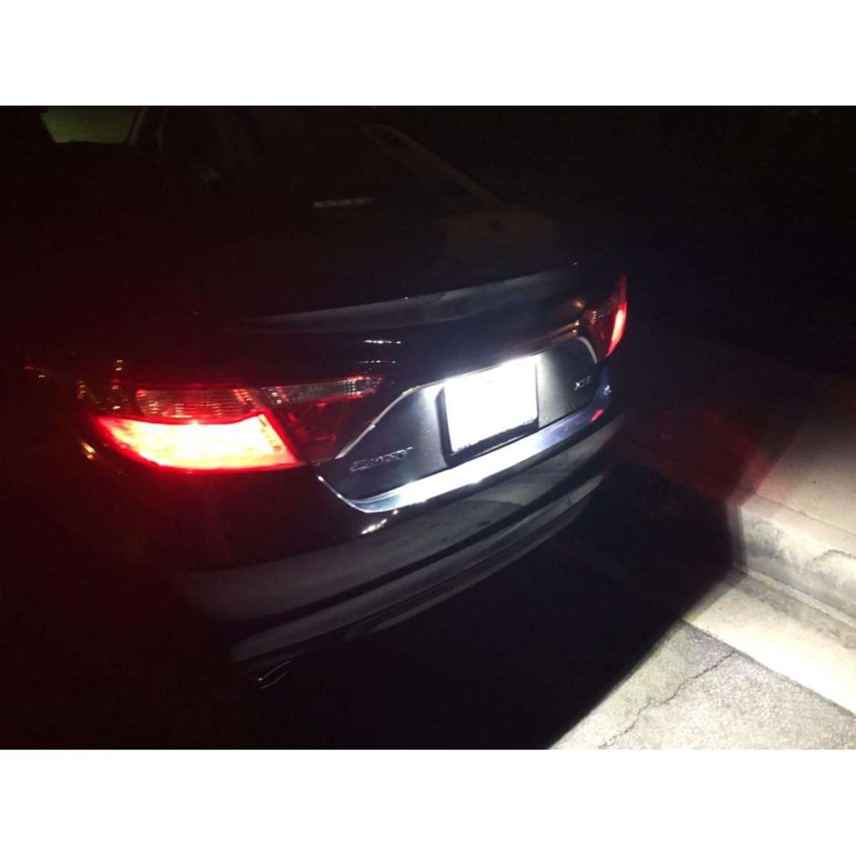 OEM-Fit 3W Full LED License Plate Light Kit For Toyota Camry Highlander Prius C Avalon Yaris, Powered by 18-SMD Xenon White LED