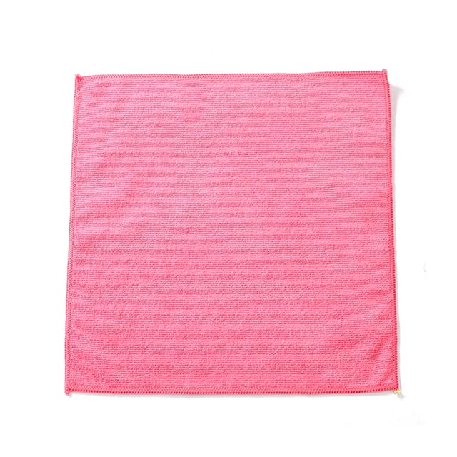 sweethay Toalla de limpieza de cocina absorbente de forma cuadrada, paño de cocina antigrasa, vajilla de alta eficiencia, utensilios de trapo Suministros de limpieza para el hogar Rosa roja