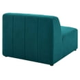 thumbnail image 4 of Modway Bartlett Upholstered Fabric Armless Chair in Teal, 4 of 8