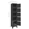 thumbnail image 4 of vidaXL Locker Cabinet Anthracite 38x40x180 cm Steel, 4 of 5
