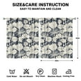 thumbnail image 2 of Floral Printed Window Curtains 52x63 Inch Rod Pocket Blackout Drapes 2 Panels for Bedroom and Natural Décor, 2 of 2