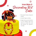 thumbnail image 4 of DecoPac Iron Man 2 Cake Decorating Kit - Red Plastic Topper and Ring Set, 4 of 10