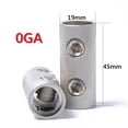 thumbnail image 1 of Acoplador De Cables De 2 Uds., Conector A Tope De Terminal De Latón Para Coche De Audio, Calibre 0 Ga Awg, Conjunto De Barril De Unión, Tornillo Para Coche Cateissary VI006907-00, 1 of 7
