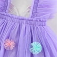 thumbnail image 6 of ZOSOED Girls Summer Dress Puffy Tulle Skirt Sleeveless Suspender Floral Casual Dress Dress for Saving Size 3-4 Years, 6 of 8