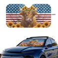 thumbnail image 2 of HUIACONG Car Windshield Sun Shade All Season Windshield S Foldable Sunshade UV Reflective Heat Protection Keep Interior Cool Heat and UV Protection UV Coating Vans Front Window Truck Pickup, 2 of 7