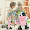 thumbnail image 4 of Dancing Cow Musical Toy With Color Lights And 14 Different Songs 8.3X5.7X2.8 Inches Fun Rotating Robot Toy For Kids With Swinging Arms And Sound Effects Requires 3 Aa Batteries Not Include, 4 of 9