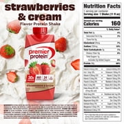 Premier Protein Shake, Strawberries & Cream, 30g Protein, 11 fl oz, 4 Ct