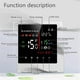 thumbnail image 2 of Embedded Thermostat Without WIFI 3A Water Heating/Wall-Mounted Boiler Universal Smart Timing Touchsc, 2 of 5