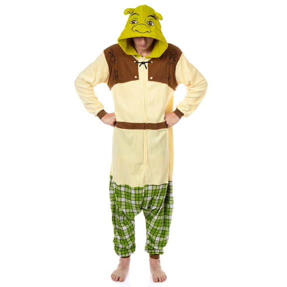 Shrek Union Suit Men's Costume Kigurumi Zip Up Hooded One Piece Pajama